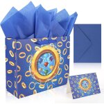 Tianyi - ensemble sacs - cadeaux jeu vidéo avec carte v?ux et papiers soie, sacs en papier bleus imprimés ... Tianyi - ensemble sacs - cadeaux jeu vidéo avec carte v?ux et papiers soie, sacs en papier bleus imprimés ...