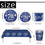 Tianyi - ensemble de vaisselle jetable  happy birthday , assiettes en carton, gobelets, serviettes, ...