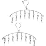 Tianyi - etendoir a linge a suspendre, acier inoxydable cintre de chaussette pliables schoirs cintre ...