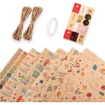 Tianyi - feuilles papier cadeau kraft, 6 feuilles 50 * 70cm papier cadeau d'anniversaire papiers cadeaux ... Tianyi - feuilles papier cadeau kraft, 6 feuilles 50 * 70cm papier cadeau d'anniversaire papiers cadeaux ...