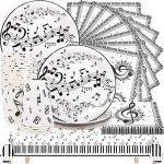 Tianyi - fournitures de fête d'anniversaire de musique, 61 pièces décoration de fête de notes de musique ... Tianyi - fournitures de fête d'anniversaire de musique, 61 pièces décoration de fête de notes de musique ...