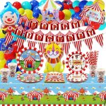 Tianyi - fournitures de fête de carnaval, comprend drapeau, bannière d'anniversaire, nappe, ballons, ... Tianyi - fournitures de fête de carnaval, comprend drapeau, bannière d'anniversaire, nappe, ballons, ...