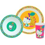 Tianyi - fun house 005988 hello kitty ensemble repas compos dune assiette plate Ø 22 cm, dune assiette ...