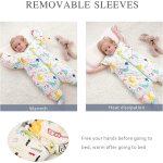 Tianyi - gigoteuse pour bébé - 3. 5 tog, manches amovibles, en coton bio très douce et chaud, turbulette ... Tianyi - gigoteuse pour bébé - 3. 5 tog, manches amovibles, en coton bio très douce et chaud, turbulette ...