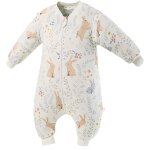 Tianyi - gigoteuse pour bb - 3. 5 tog, manches amovibles, en coton bio trs douce et chaud, turbulette ...