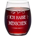 Tianyi - je dteste les gens - verre a vin avec gravure cadeaux personnaliss pour les femmes hommes ...
