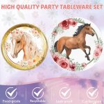 Tianyi - kit vaisselle anniversaire, party set, assiettes, serviettes et gobelets, dcoration de table, ...