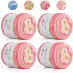 Tianyi - laine crochet dégradé de couleur, 400 g (4 x 100 g) de laine a tricoter, dégradé de couleur, ... Tianyi - laine crochet dégradé de couleur, 400 g (4 x 100 g) de laine a tricoter, dégradé de couleur, ...