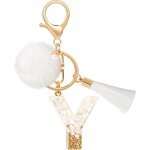 Tianyi - lettre porte cl peluche tassel