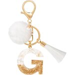 Tianyi - lettre porte cl peluche tassel