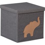 Tianyi - love it store it u2013 premium u2013 cube de rangement enfant pliable en tissu avec motif elephant, ...