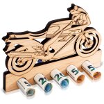 Tianyi - - machine de course moto - cadeau d'argent en bois