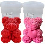 Tianyi - moules en silicone ours 3d, mini moule a bougie ours rose, moule a bougie ours fleur, moules ... Tianyi - moules en silicone ours 3d, mini moule a bougie ours rose, moule a bougie ours fleur, moules ...