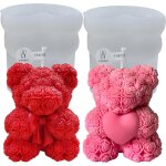 Tianyi - moules en silicone ours 3d, mini moule a bougie ours rose, moule a bougie ours fleur, moules ... Tianyi - moules en silicone ours 3d, mini moule a bougie ours rose, moule a bougie ours fleur, moules ...