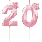 Tianyi - numéro 20 bougies d'anniversaire en forme de chiffre 20, avec couronne, pour gâteau, décoration ... Tianyi - numéro 20 bougies d'anniversaire en forme de chiffre 20, avec couronne, pour gâteau, décoration ...