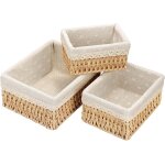 Tianyi - paniers et botes de rangement couffin osier deco salle de bain table a langer organisateur ...