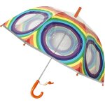 Tianyi - parapluie enfant - long transparent en forme de cloche - bord fluorescent Tianyi - parapluie enfant - long transparent en forme de cloche - bord fluorescent