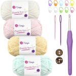 Tianyi - pelote de laine chenille epaisse et douce - 4 x 50 g - 60 m - pelucheuse - pour crochet de 5 ... Tianyi - pelote de laine chenille epaisse et douce - 4 x 50 g - 60 m - pelucheuse - pour crochet de 5 ...