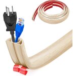 Tianyi - petit passe - cbles flexible, autocollant, 1 m x 2 cm, cache - cbles flexible, facile a couper, ...