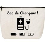 Tianyi - pochette de rangement chargeur cble trousse de toilette voyage sac de rangement cable organisateur ...