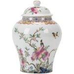 Tianyi - pots de gingembre blancs avec couvercles bote a th en porcelaine chinoise vase a fleurs dcoratif ...