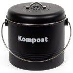 Tianyi - poubelle bio de cuisine 7 l, poubelle bio anti - odeurs avec filtres a charbon actif, seau a ...