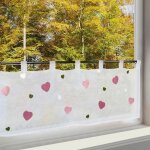 Tianyi - rideau brise - bise avec motif brod pour fille - rideau brise - bise moderne transparent pour ...