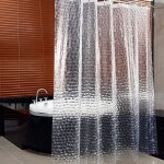 Tianyi - rideau de douche de salle de bain, cube d'eau transparent 3d, lavable a l'eau, sans moisissure, ... Tianyi - rideau de douche de salle de bain, cube d'eau transparent 3d, lavable a l'eau, sans moisissure, ...