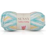 Tianyi - sensy softee baby pelote de laine pour bb, 100 g, 250 m, calibre 3 light (turquoise jaune ...
