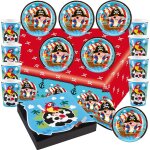 Tianyi - service de table 37 pices pour fte d'anniversaire d'enfant motif petit pirate assiettes gobelets ...