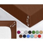 Tianyi - sesto senso drap housse 120x200 brun jersey avec elastique mélange coton Tianyi - sesto senso drap housse 120x200 brun jersey avec elastique mélange coton