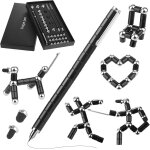 Tianyi - stylo multifonction magnetique, stylo magntique cratifs drle stylo anti stress personnalis ...