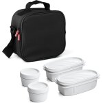 Tianyi - tatay sac isotherme repas, capacité 3 l, avec 4 boîtes hermetiques en plastique (2 x 0, 5 l, ... Tianyi - tatay sac isotherme repas, capacité 3 l, avec 4 boîtes hermetiques en plastique (2 x 0, 5 l, ...