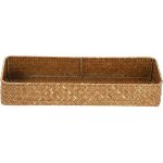 Tianyi - tolida panier de rangement tissé en jacinthe d'eau naturelle, caramel, 42 x 14 x 7 cm Tianyi - tolida panier de rangement tissé en jacinthe d'eau naturelle, caramel, 42 x 14 x 7 cm