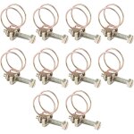 Tianyi - tuyau clips, 10 pices ajustable collier de serrage inox tuyau clips pour famille tuyau d'eau, ...