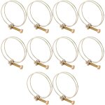 Tianyi - tuyau clips, 10 pices ajustable collier de serrage inox tuyau clips pour famille tuyau d'eau, ...