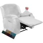 Tianyi - velvet 4 pièces housse de chaise longue en peluche elastique séparée avec poches latérales (blanc) ... Tianyi - velvet 4 pièces housse de chaise longue en peluche elastique séparée avec poches latérales (blanc) ...