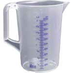 Tianyi - verre doseur 2l polypropylne (pp) incassable lavable au lave - vaisselle avec poigne transparent ...