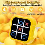 Tic tac toe bolt game - 3 en 1 smart games, portable puzzle jeu de voyage, jeux de soci�t� 4 modes de ...