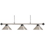 Tige de lampe de billard buffalo + 3 abat - jour