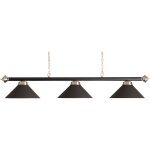 Tige de lampe de billard buffalo avec 3 abat - jour