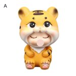 Tigre miniature artisanal 3d, ornement exquis, collection de loisirs, figurine d'animal, jouet, d�coration ...