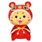 Tigre en peluche doux pour la peau, accessoire de photographie d�coratif, poup�e du zodiaque, cadeau ...