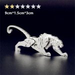 Tigre - puzzle 3d en mtal style animal, kits de jeux en acier warcraft, assemblage de jouets educatifs ...