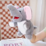 Tigre raton laveur animal marionnette a main parent - enfant interactif lion bouche ouverte marionnette ...