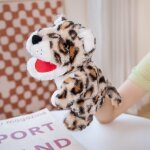 Tigre raton laveur animal marionnette a main parent - enfant interactif lion bouche ouverte marionnette ...
