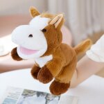 Tigre raton laveur animal marionnette a main parent - enfant interactif lion bouche ouverte marionnette ...