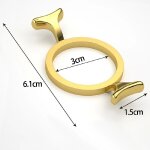 Timbre de sceau d'avertissement, moule en mtal, rond, fleur, forme de coeur pour carte, invitation de ...