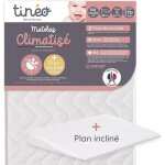 Tineo matelas climatisé 60x120 cm + plan incliné 15 (lot) Tineo matelas climatisé 60x120 cm + plan incliné 15 (lot)