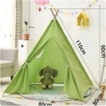 Tipi - tente de camping en toile de coton pour enfants, maison de jeu intrieure, jouet pour bb, tente ...